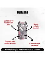 Geniş Yaka Desenli Transparan Erkek Atlet Darkzone 7601 Görsel farklı açı