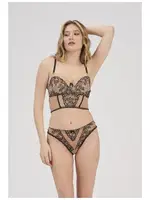 Desteksiz Flok Baskılı Sütyen Takım Moonlight 327 Görsel