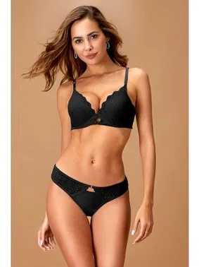 Nurteks Desteksiz Sütyen Takım Siyah Nurteks 4311