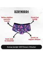 Flamingo Desenli Kadın Boxer Darkzone Dijital Baskılı DZBYN0004 Görsel görsel 9
