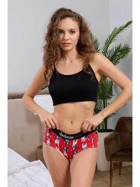 Darkzone Köpek Desenli Kadın Boxer Dijital Baskılı Darkzone DZBYN0006 - Alternatif Görünüm