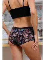 Kurukafa Desenli Kadın Boxer Dijital Baskılı Darkzone DZBYN0005 Görsel görsel 4