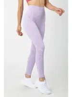 Dikişsiz Örme Yüksek Bel Tayt Miorre 002-000804 Lila