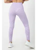 Dikişsiz Örme Yüksek Bel Tayt Miorre 002-000804 Lila görsel 4