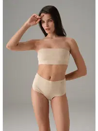 Doreanse Dikişsiz Yüksek Bel Marka Baskılı Slip Doreanse 7003