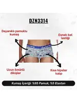 Dinazor Desenli Kısa Erkek Boxer Darkzone DZN3314 farklı açı
