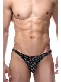 Darkzone Dinazor Desenli Siyah Erkek Slip  Darkzone DZN6442