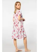 Kısa Kollu Dokuma Midi Düğmeli Kadın Elbise Türen 3603/Mavi Mavi farklı açı