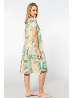 Dokuma Kloş Elbise Türen 3602/Yeşil Yeşil görsel 4