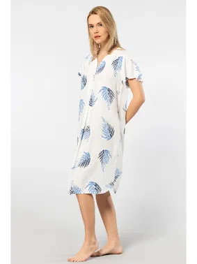 Türen Önden Düğmeli Dokuma Patlı Kadın Elbise Türen 3399 - Alternatif Görünüm