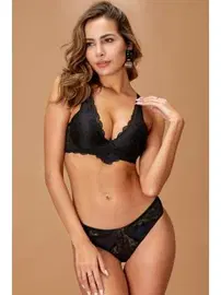Nurteks Dolgulu Destekli Siyah Sütyen Külot Takım Nurteks 4425