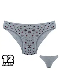 Dondeza Desenli Bayan Bikini 12'li Dondeza 101-137