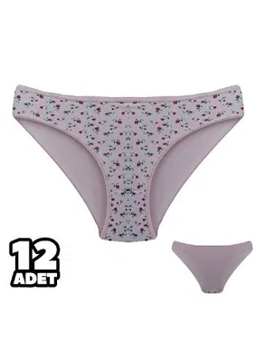 Dondeza Desenli Bayan Bikini 12'li Dondeza 101-143