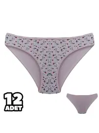 Dondeza Desenli Bayan Bikini 12'li Dondeza 101-143