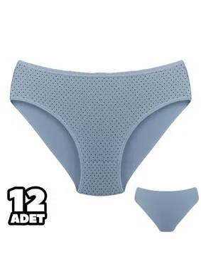 Dondeza Beyaz Desenli Beden Külot 12'li Dondeza 201-155