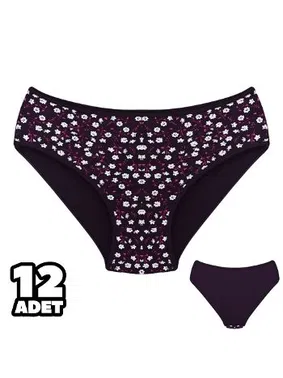 Dondeza 12Lİ Desenli Kadın Külot Dondeza 201-169