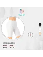 Mikro Kadın Uzun Boxer Dondeza 5062 Beyaz
