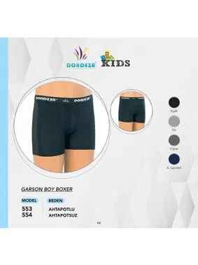 Dondeza Garson Boy Düz Erkek Çocuk Boxer12'li Dondeza 553