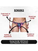Donuts Desenli Erkek Slip (Dijital Baskılı)  Darkzone DZN6063 farklı açı