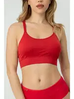 DoReMi Çapraz Sırt Askılı Pedli Spor Sütyen 002-000146 Kırmızı farklı açı