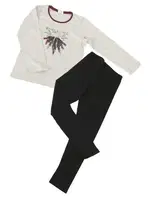 DoReMi Kız Çocuk Pijama Takımı 002-000593 Gri