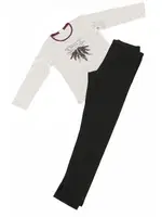 DoReMi Kız Çocuk Pijama Takımı 002-000593 Gri görsel 4