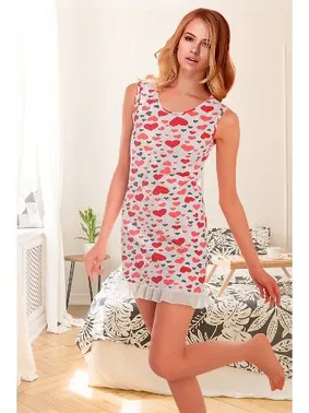 DOREMI DoReMi Love Kalpli Penye Gecelik 002-000484