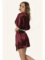 DoReMi Saten Kuşaklı Biye Detaylı Sabahlık 002-001284 detay görünüm