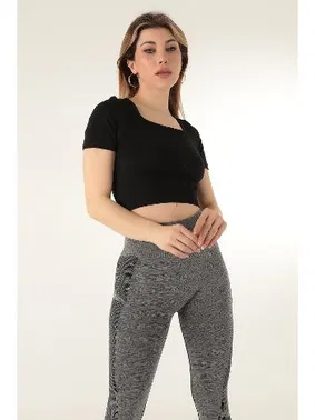 DOREMI DoReMi Seamless Kısa Kollu Crop Miorre 002-000153