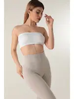 DoReMi Seamless Straplez Askısız Pedli Büstiyer 002-000199 Beyaz görsel 5