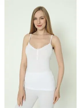 Arma Yıldız Düğmeli Atlet Beyaz Likralı İp Askı Arma Yıldız 3365 - 2 ADET - Alternatif Görünüm