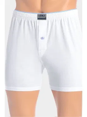 Arma Yıldız Düğmeli Havlu Bel Beyaz Boxer Beyaz Arma Yıldız 1140