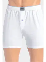 Düğmeli Havlu Bel Beyaz Boxer Beyaz Arma Yıldız 1140 Beyaz