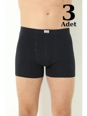 Arma Yıldız Düz Erkek Boxer 3lü Paket Pamuklu Likralı Arma Yıldız 1170 - 3 ADET