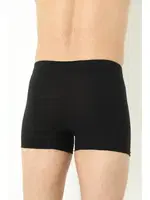 Düz Erkek Boxer 3lü Paket Pamuklu Likralı Arma Yıldız 1170 - 3 ADET Siyah detay görünüm