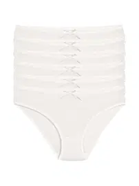 Yıldız Çamaşır Ekru 6'lı Paket Bambu Bikini Kadın Külot Yıldız 3912