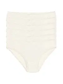 Yıldız Çamaşır Ekru 6'lı Paket Bambu Kadın Dantelli Bikini Külot Yıldız 3882