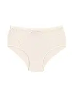 Ekru 6'lı Paket Likralı Dantelli Bato Kadın Külot Yıldız 3832 Ekru detay görünüm