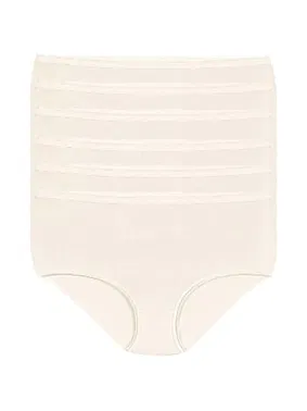 Yıldız Çamaşır Ekru 6'lı Paket Likralı İz Yapmaz Bato Kadın Külot Yıldız 3748