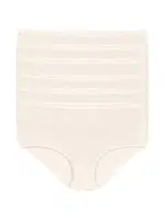 Ekru 6'lı Paket Likralı İz Yapmaz Bato Kadın Külot Yıldız 3748 Ekru