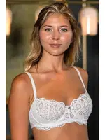 Ekru balenli Dantelli Kapsız Toparlayıcı Minimizer Sütyen Gallipoli MGP11370 Ekru