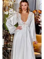 Ekru Çeyizlik Dantelli Saten 6 lı Set Jeremi 315 Ekru