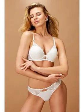 Nurteks Ekru Desteksiz Sütyen Takım Nurteks 4311