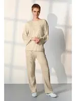 Ekru Kaşkorse Kadın Pijama Takımı Doreanse 25K4046 Ekru