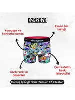 Emoji Desenli Boxer (Dijital Baskılı) Darkzone DZN2078 detay görünüm