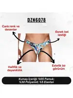 Emoji Desenli Renkli Erkek Slip (Dijital Baskılı) Darkzone DZN6078 farklı açı