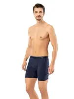 Pamuk Elastan Uzun Erkek Boxer Erdem 1470 Lacivert görsel 9