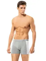 Pamuk Elastan Erkek Boxer Erdem 1427 Gri farklı açı