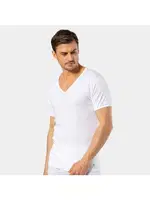 Derin V Yaka Pamuk Kusa Kollu 2Li Erkek Fanila Cacharel 1502 farklı açı