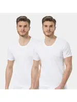 Penye Geniş Bisiklet Yaka 2Li Erkek Fanila Türen 101